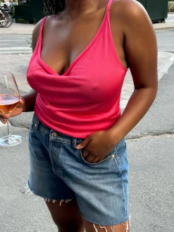 Sale Djerf Avenue Garnet Top Pink