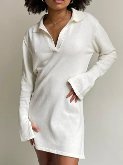 Best Sale Djerf Avenue Getaway Dress Cream