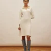 Hot Djerf Avenue Getaway Dress Cream - Tall