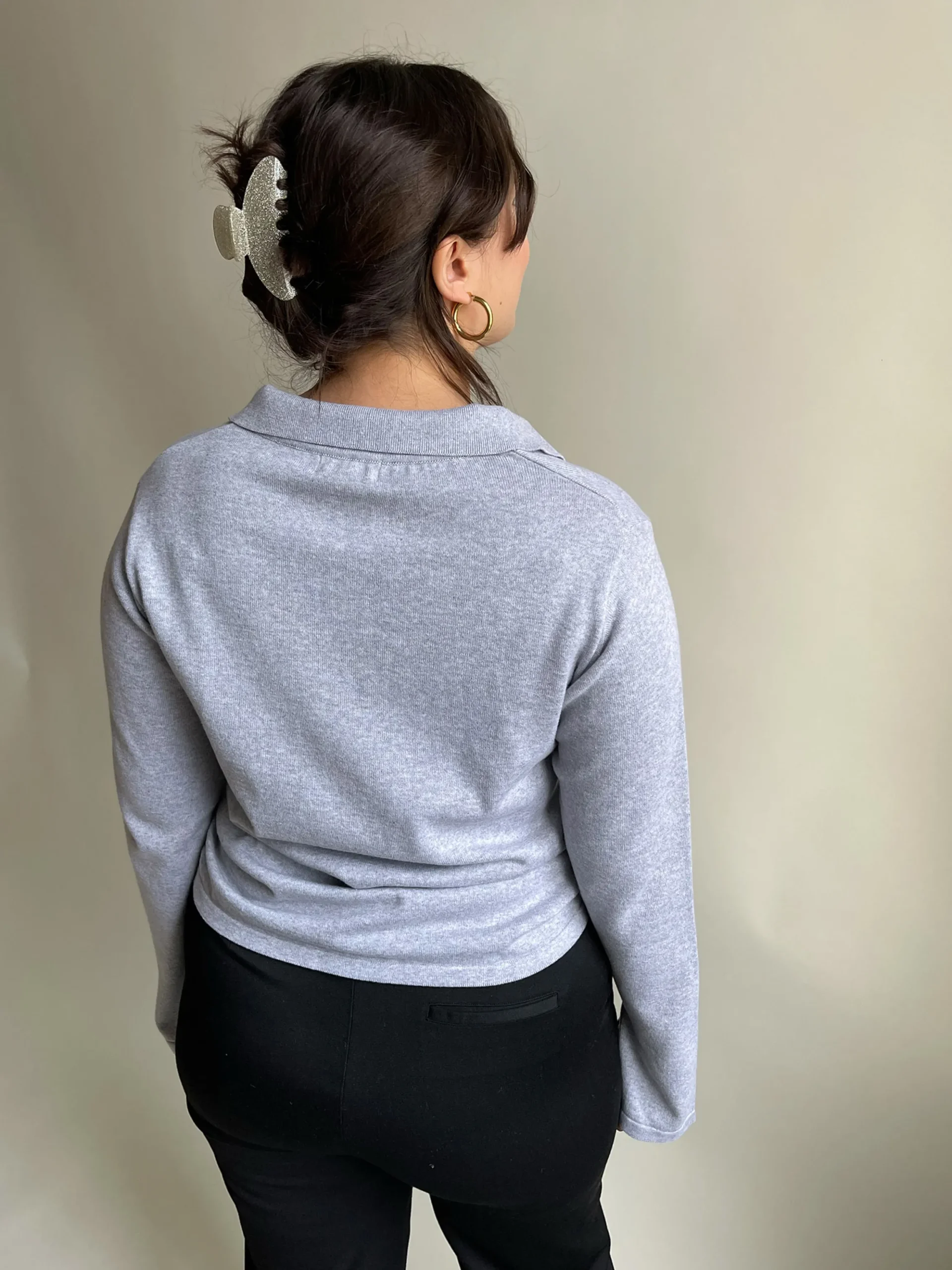 Discount Djerf Avenue Getaway Top Grey Melange