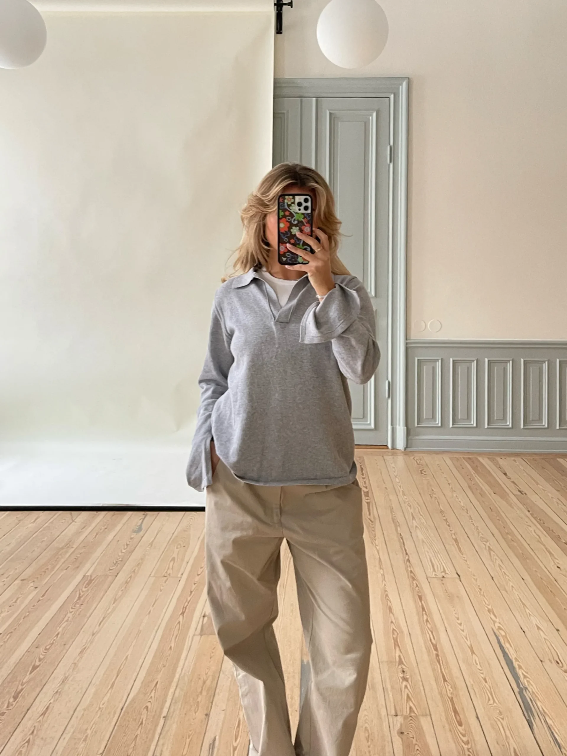 Discount Djerf Avenue Getaway Top Grey Melange