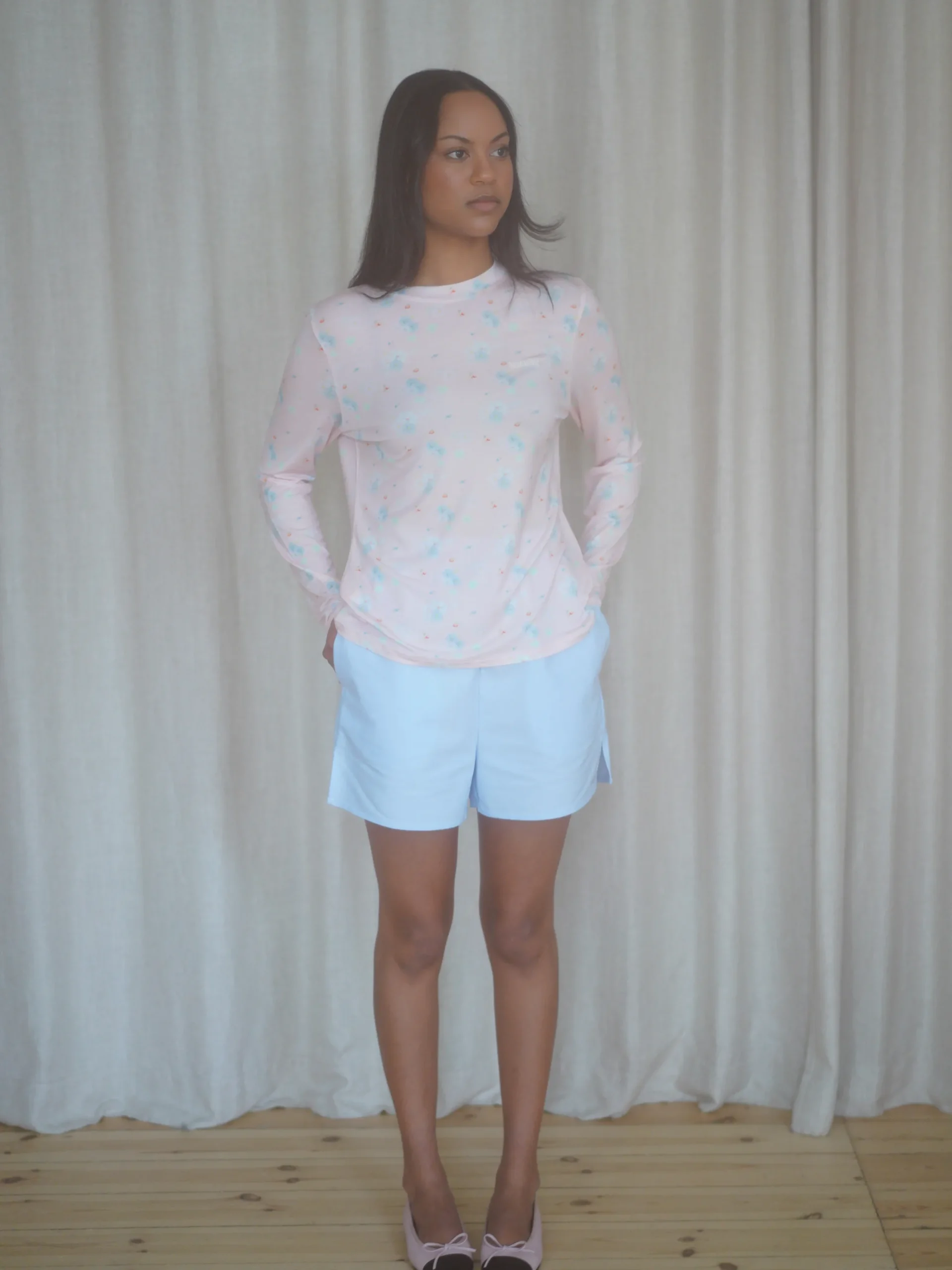 Store Djerf Avenue Go Slow Long Sleeve Top Summer Island