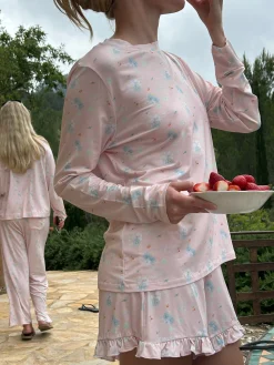 Store Djerf Avenue Go Slow Long Sleeve Top Summer Island