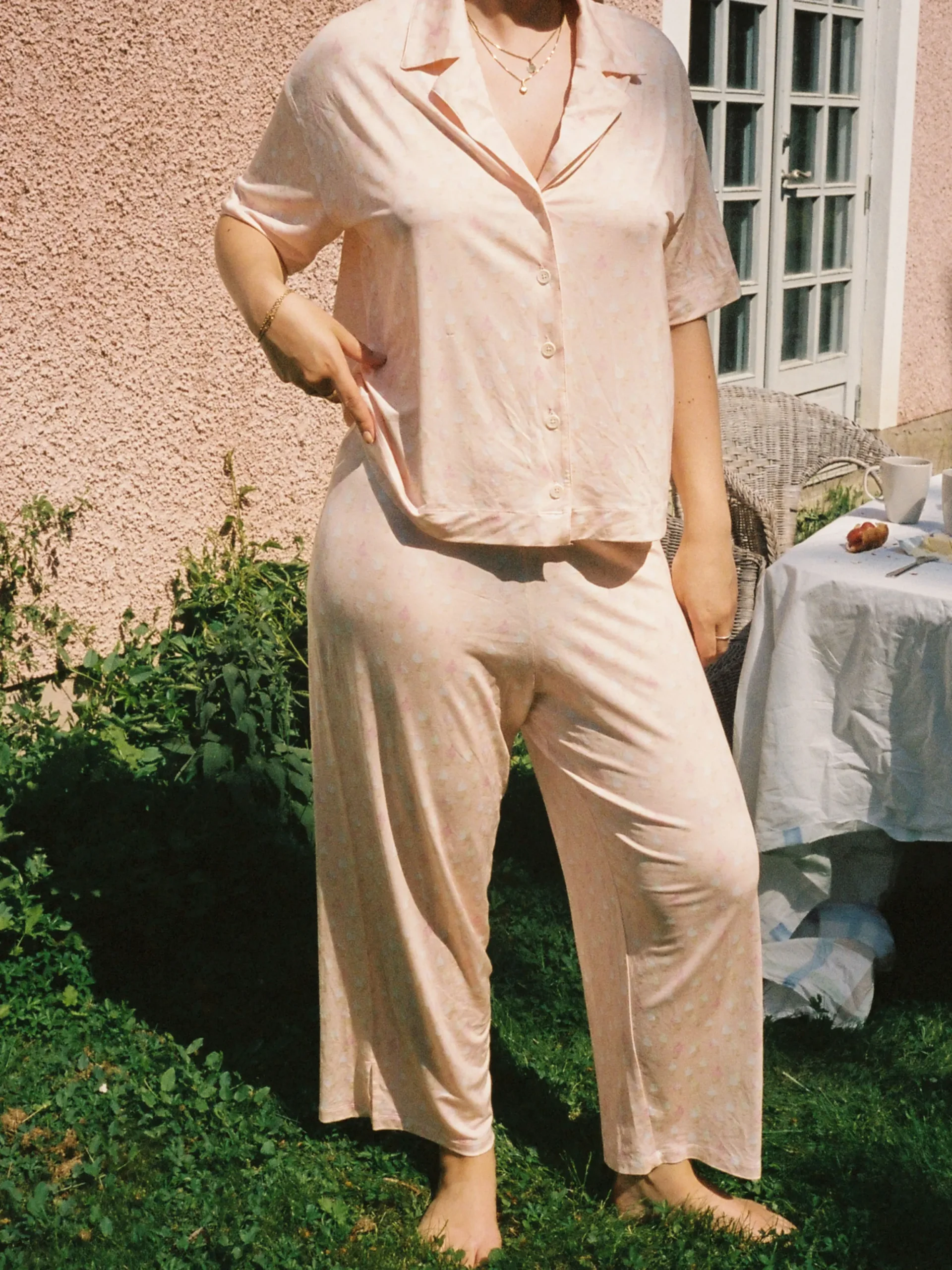 Clearance Djerf Avenue Go Slow PJ Ankle Pants Summer Treat