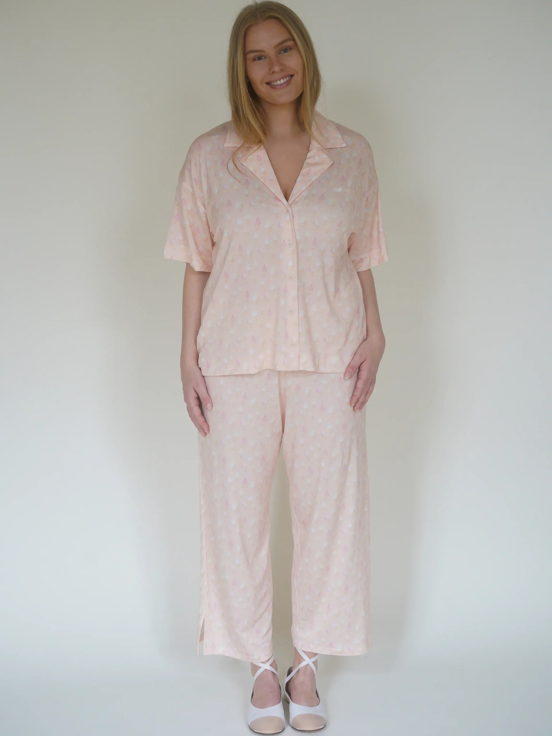 Clearance Djerf Avenue Go Slow PJ Ankle Pants Summer Treat