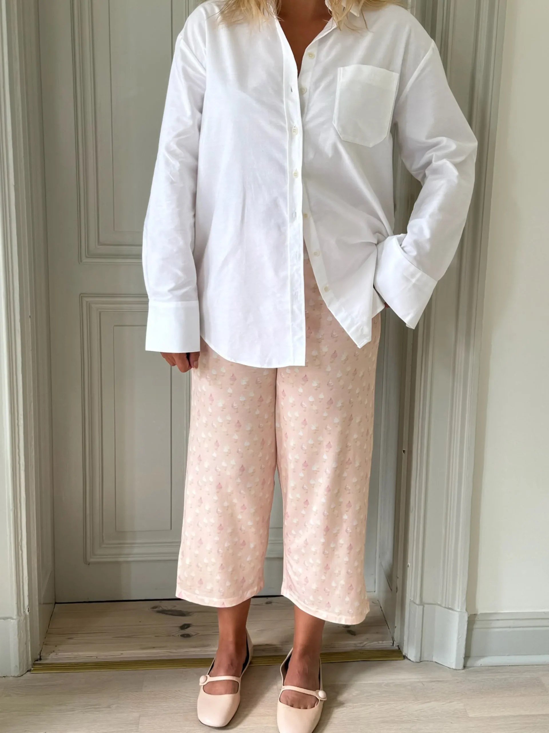 Clearance Djerf Avenue Go Slow PJ Ankle Pants Summer Treat