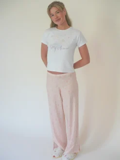 Clearance Djerf Avenue Go Slow PJ Ankle Pants Summer Treat