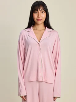 Fashion Djerf Avenue Go Slow PJ Shirt Pink