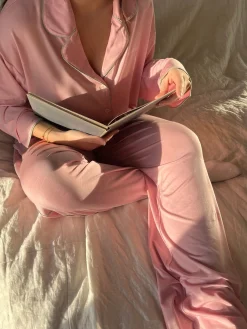 Fashion Djerf Avenue Go Slow PJ Shirt Pink