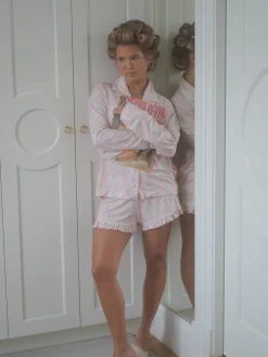 Best Sale Djerf Avenue Go Slow Ruffle Shorts Summer Island