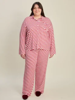 Outlet Djerf Avenue Go Slow Shirt Candy Cane