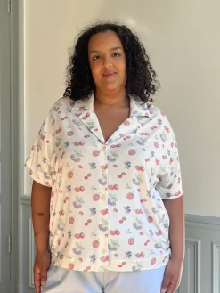 Shop Djerf Avenue Go Slow Short Sleeve Top Summer Berries