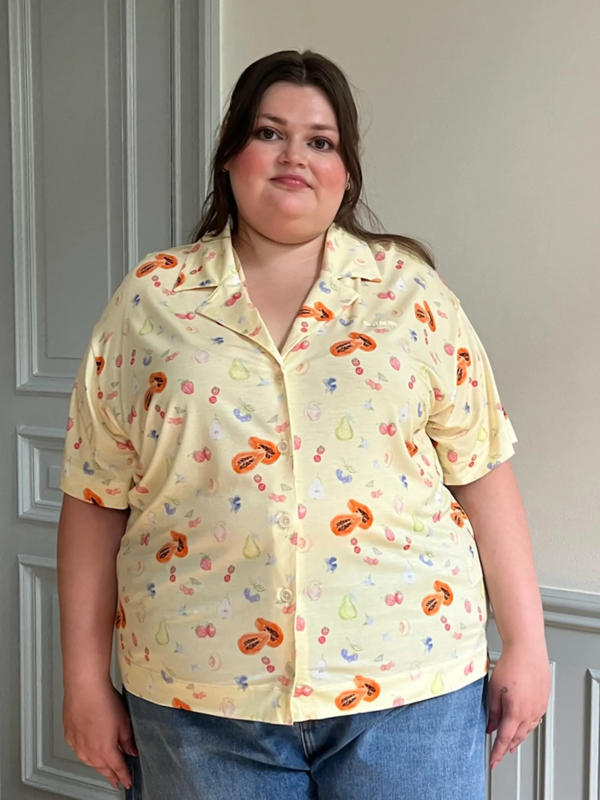 Best Sale Djerf Avenue Go Slow Short Sleeve Top Fruit