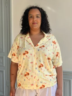 Best Sale Djerf Avenue Go Slow Short Sleeve Top Fruit