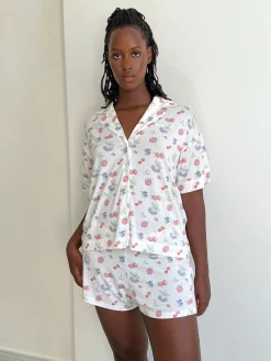 Shop Djerf Avenue Go Slow Short Sleeve Top Summer Berries