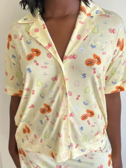 Best Sale Djerf Avenue Go Slow Short Sleeve Top Fruit