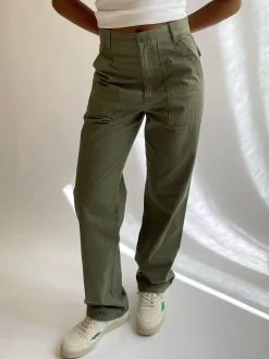 Shop Djerf Avenue Go To Pants Green