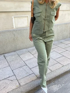 Shop Djerf Avenue Go To Pants Green