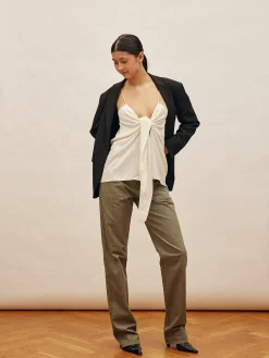 Fashion Djerf Avenue Go To Pants Green - Tall