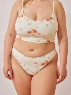 Clearance Djerf Avenue High Waist Bottom Fruit Print