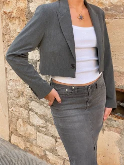 Fashion Djerf Avenue It Blazer Grey