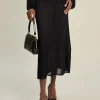 Cheap Djerf Avenue Knitted Midi Skirt Black
