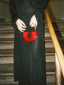 Cheap Djerf Avenue Knitted Midi Skirt Black