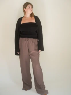 New Djerf Avenue Knitted Shrug Black