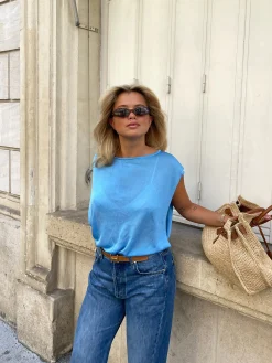 Store Djerf Avenue Lazuli Top Blue