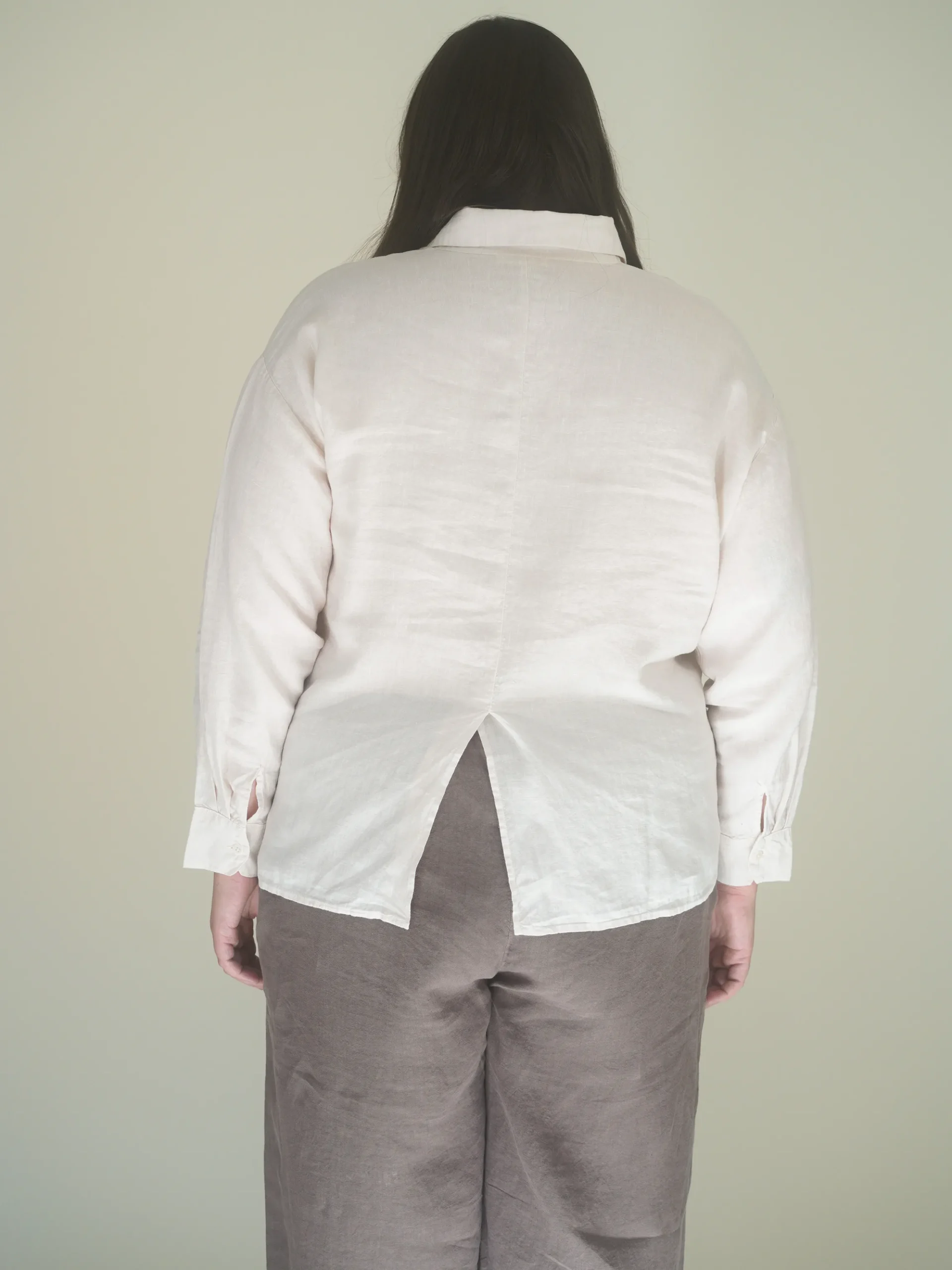 Clearance Djerf Avenue Linen Shirt Cream