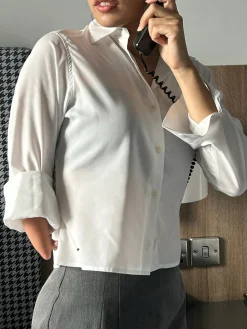 Best Djerf Avenue Little Shirt White