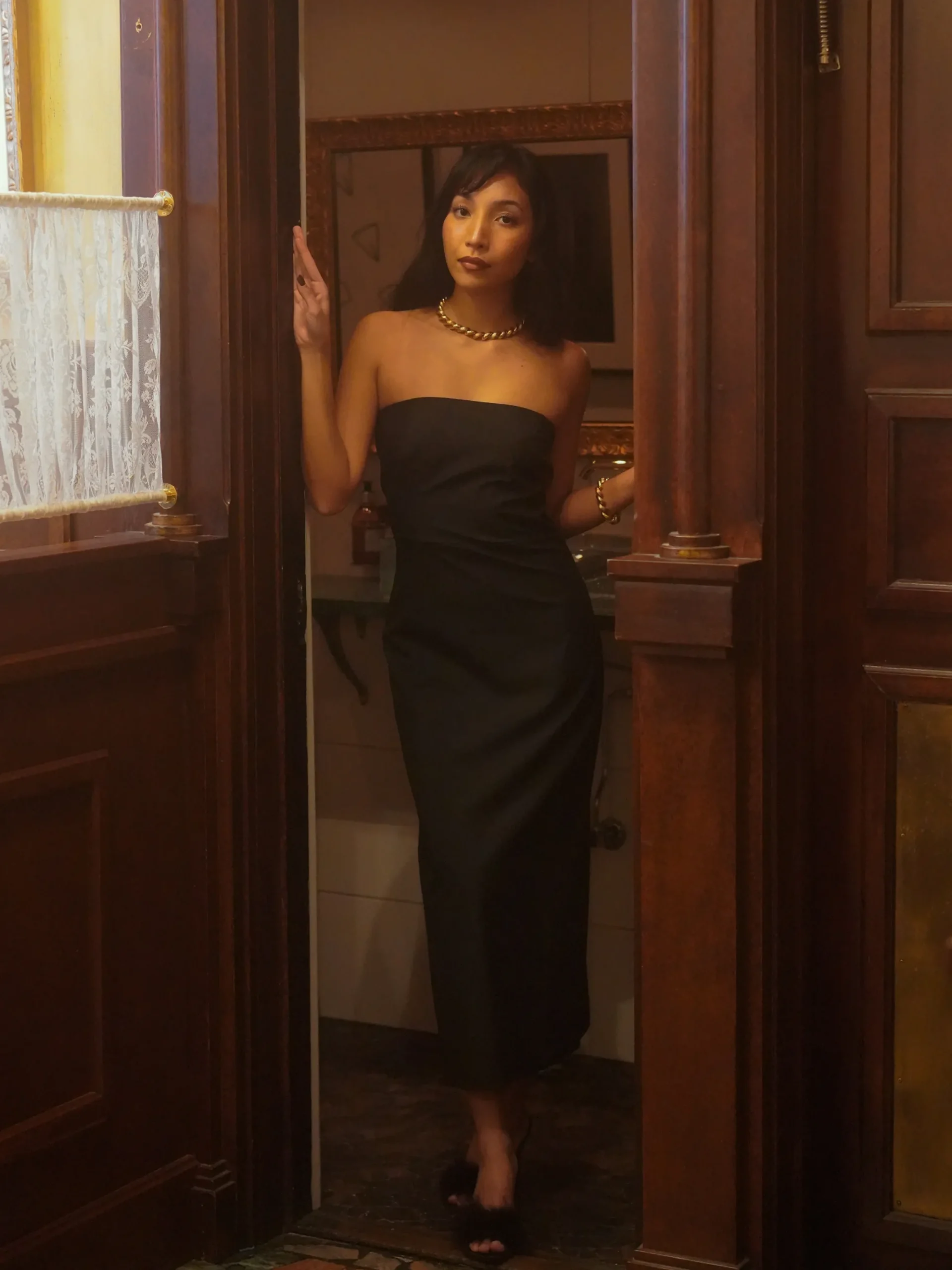 Outlet Djerf Avenue Midi Tube Dress Black