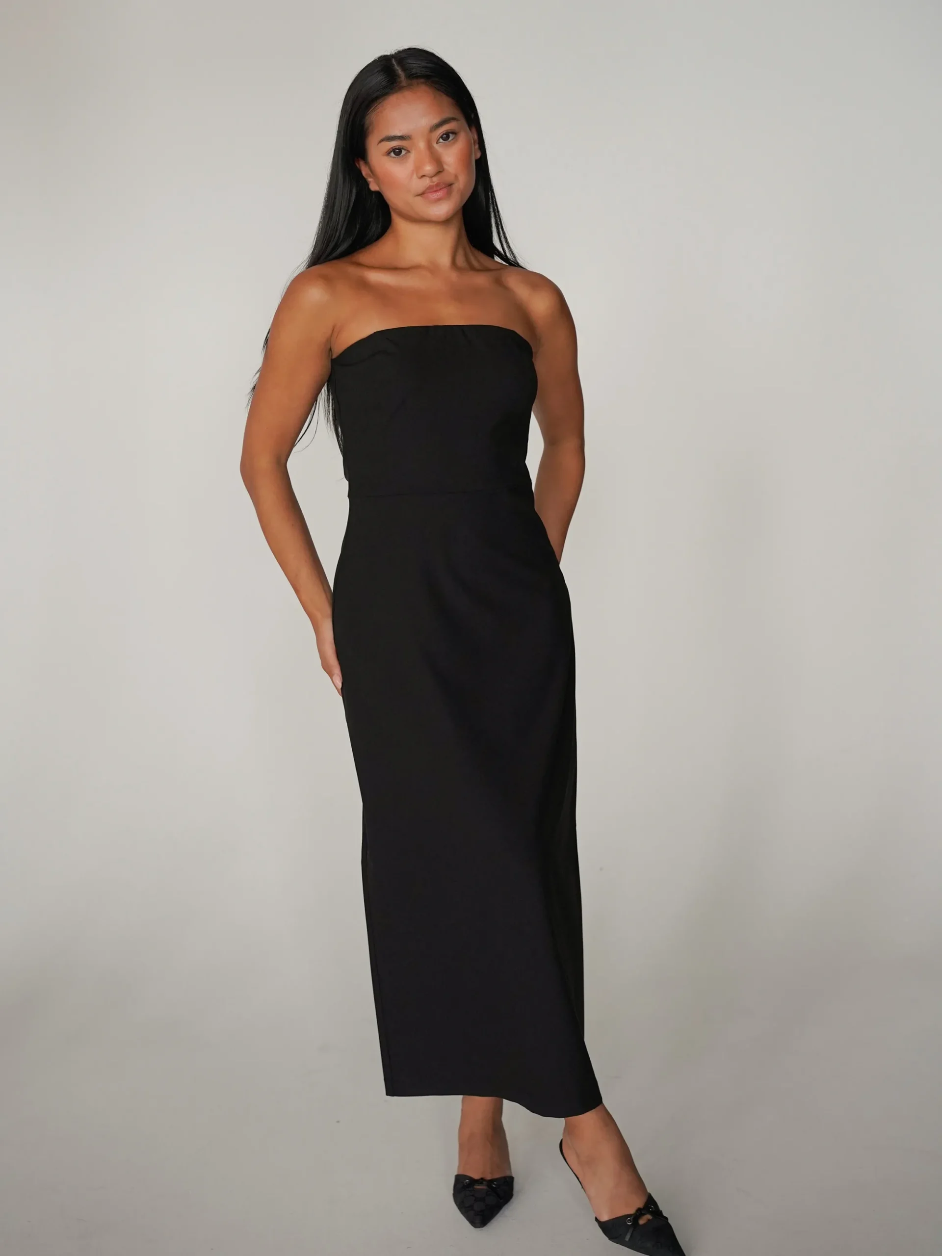 Outlet Djerf Avenue Midi Tube Dress Black