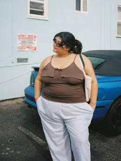 Fashion Djerf Avenue Morena Tank Top Brown