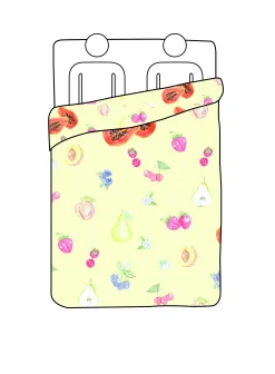 Best Sale Djerf Avenue Muslin Duvet Cover Fruit