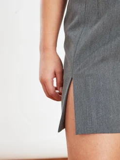 Shop Djerf Avenue Must Have Mini Skirt Grey