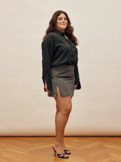 Shop Djerf Avenue Must Have Mini Skirt Grey