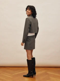 Shop Djerf Avenue Must Have Mini Skirt Grey