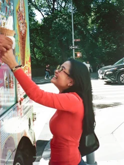 Outlet Djerf Avenue Occasion Turtleneck Top Red