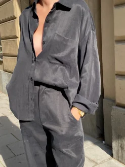 Online Djerf Avenue On The Go Shirt Ash