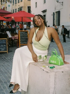 Clearance Djerf Avenue Peridot Halterneck Top Green