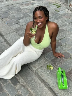 Clearance Djerf Avenue Peridot Halterneck Top Green