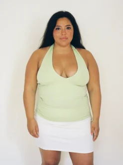 Clearance Djerf Avenue Peridot Halterneck Top Green