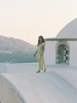 Discount Djerf Avenue Peridot V-neck Top Green