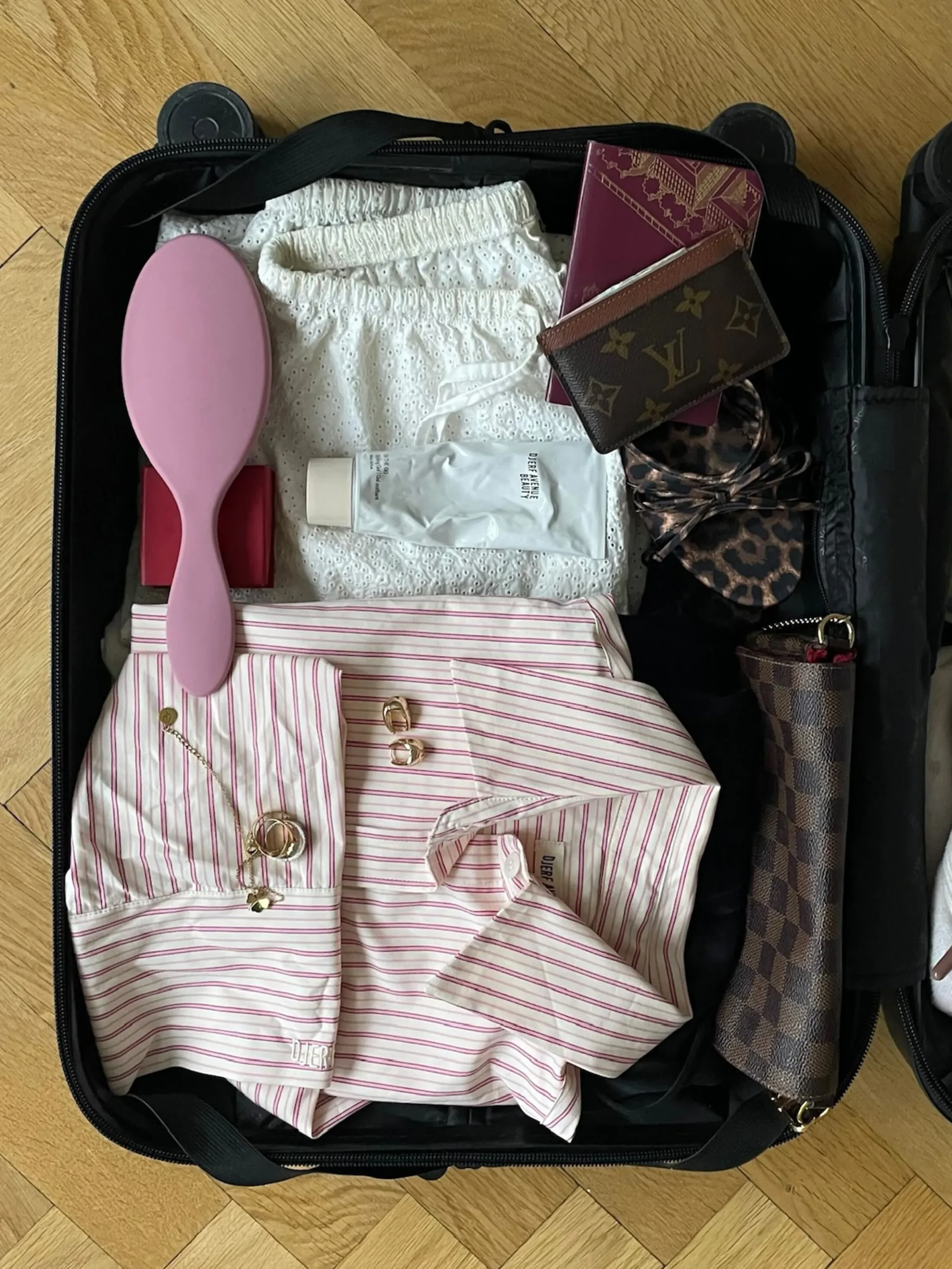 Hot Djerf Avenue Poplin Classic Shirt Pink stripe