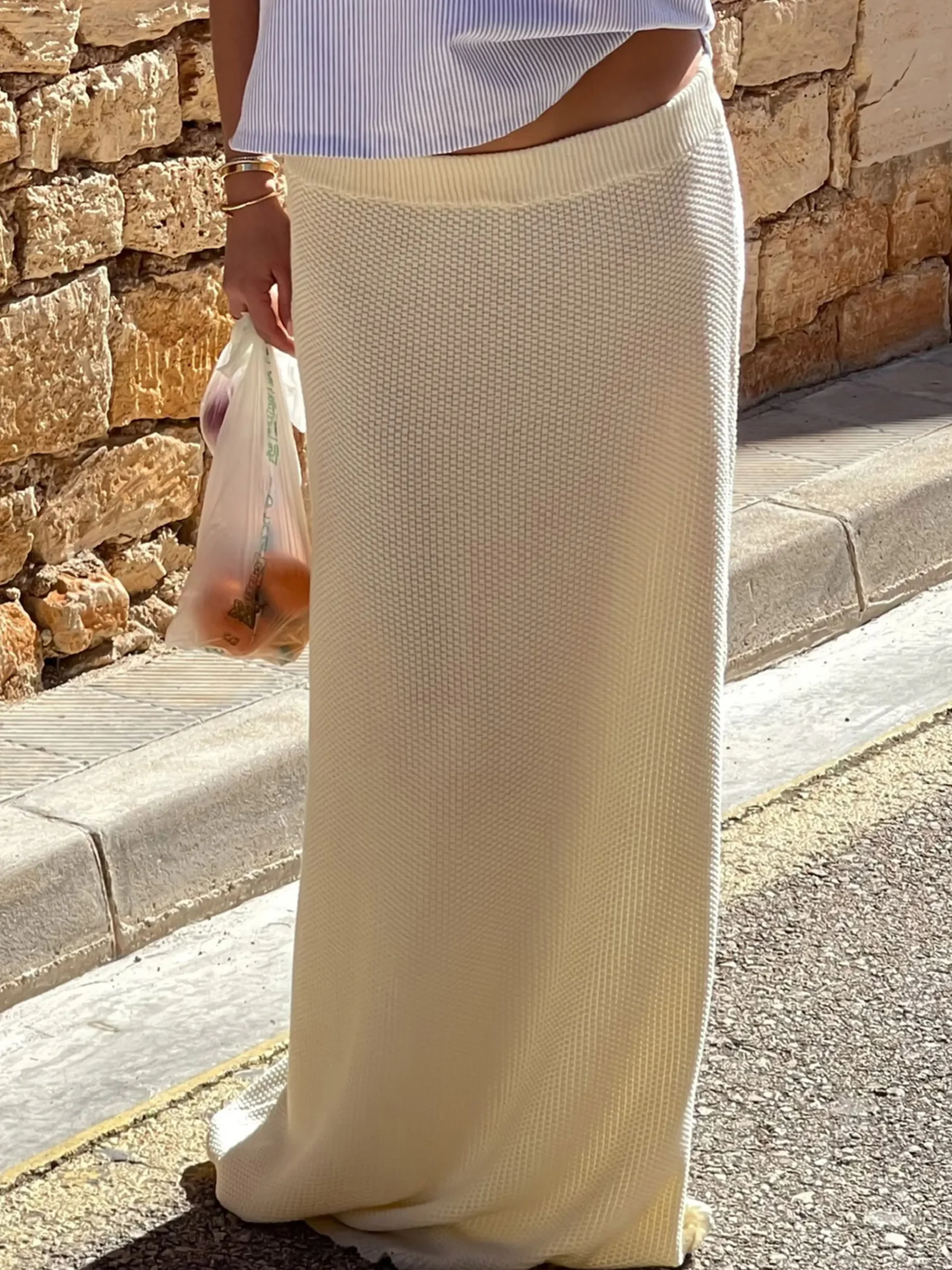 Best Djerf Avenue Principessa Skirt Cream