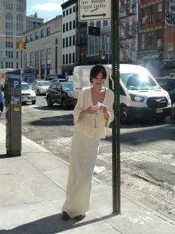 Best Djerf Avenue Principessa Skirt Cream