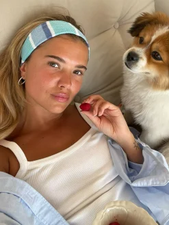 New Djerf Avenue Rainbow Headband Sky