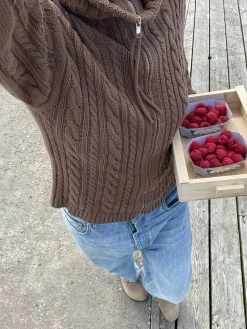 Clearance Djerf Avenue Ready Set Go Cardigan Brown