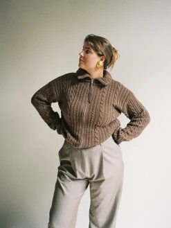 Clearance Djerf Avenue Ready Set Go Cardigan Brown